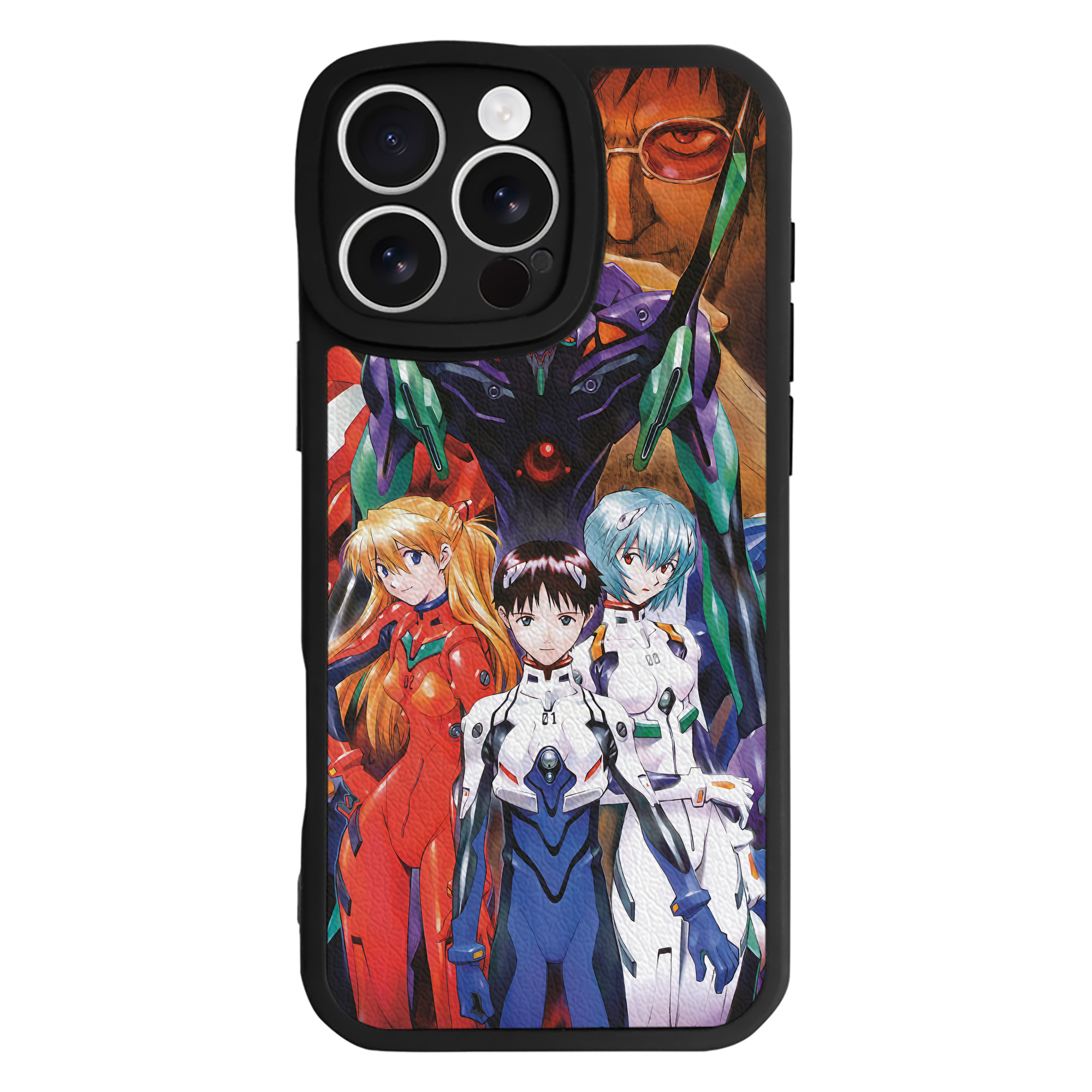 （画像用） EVA 新世紀エヴァンゲリオン 【iPhone 16シリーズ対応】シリコンスマホケース（レザー調） 材質：シリコン